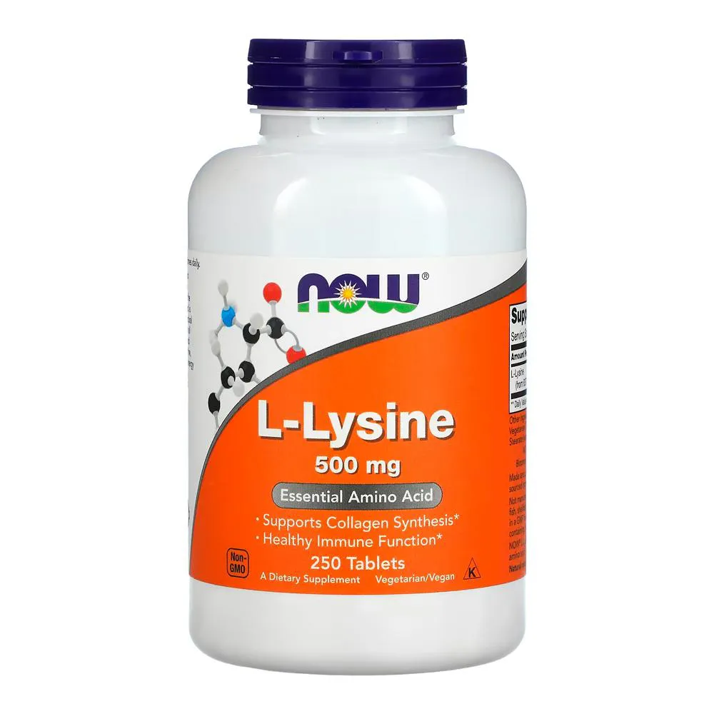 L-LISINA 500MG NOW FOODS 250 IMPORTADO