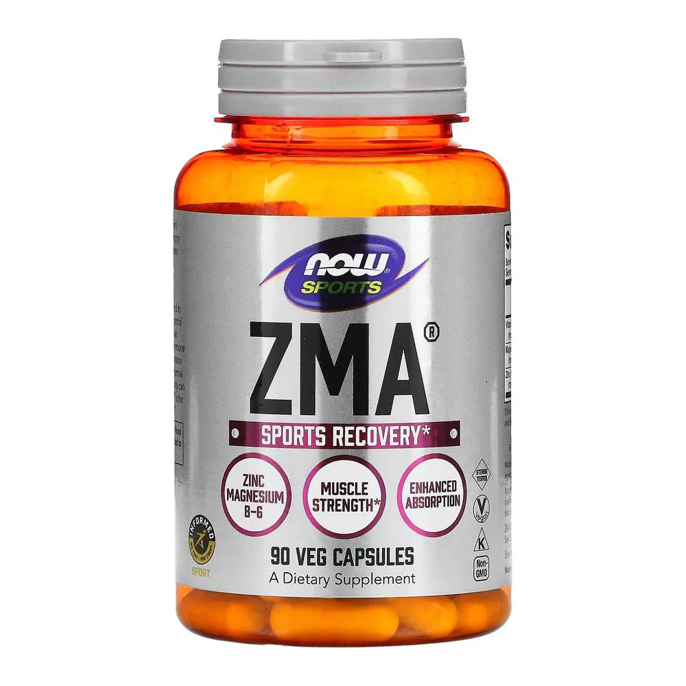ZMA ZINCO MAGNéSIO 800MG NOW FOODS 90CAPS