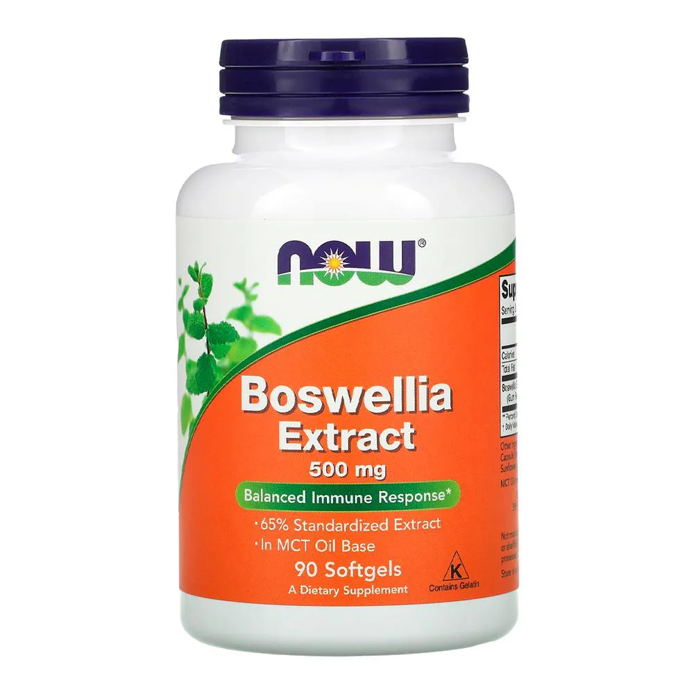 EXTRATO DE BOSWELLIA 500MG NOW FOODS 90 SOFT IMPORTADO