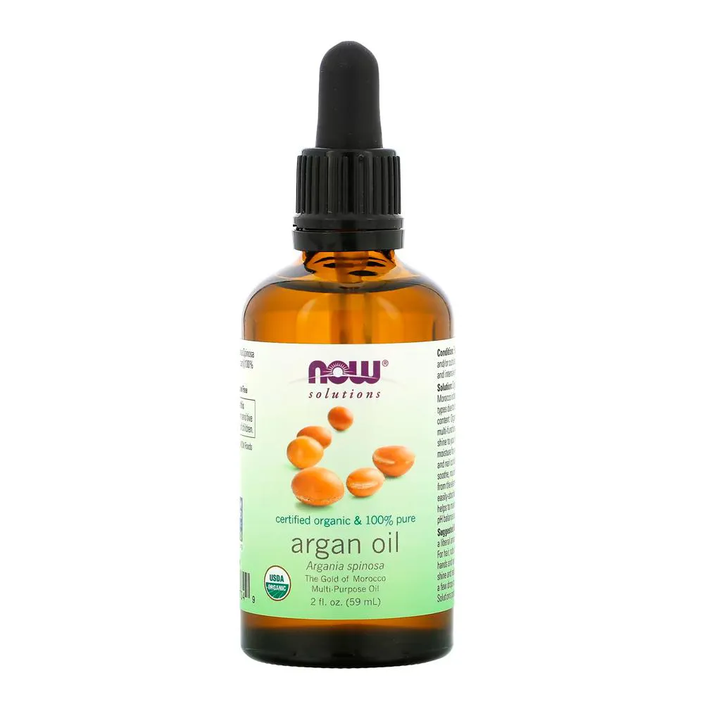 ÓLEO DE ARGAN NOW FOODS ORGâNICO 59ML IMPORTADO