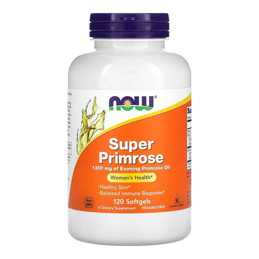 NOW FOODS SUPER PRIMROSE 1300MG  120 SGELS 1757