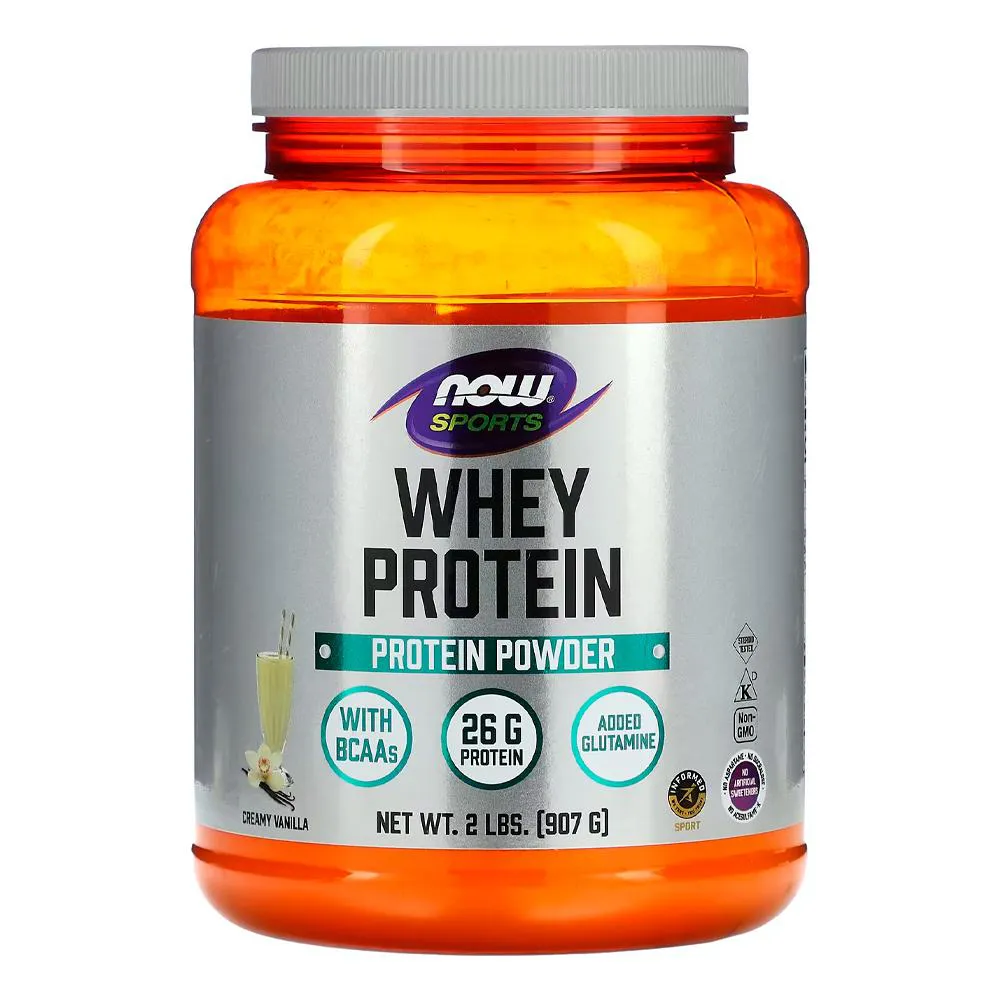 WHEY PROTEIN Pó NOW FOODS 907G BAUNILHA IMPORTADO