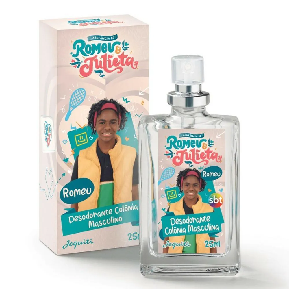 A INFÂNCIA DE ROMEU E JULIETA DESODORANTE COLÔNIA MASCULINA JEQUITI, 25 ML