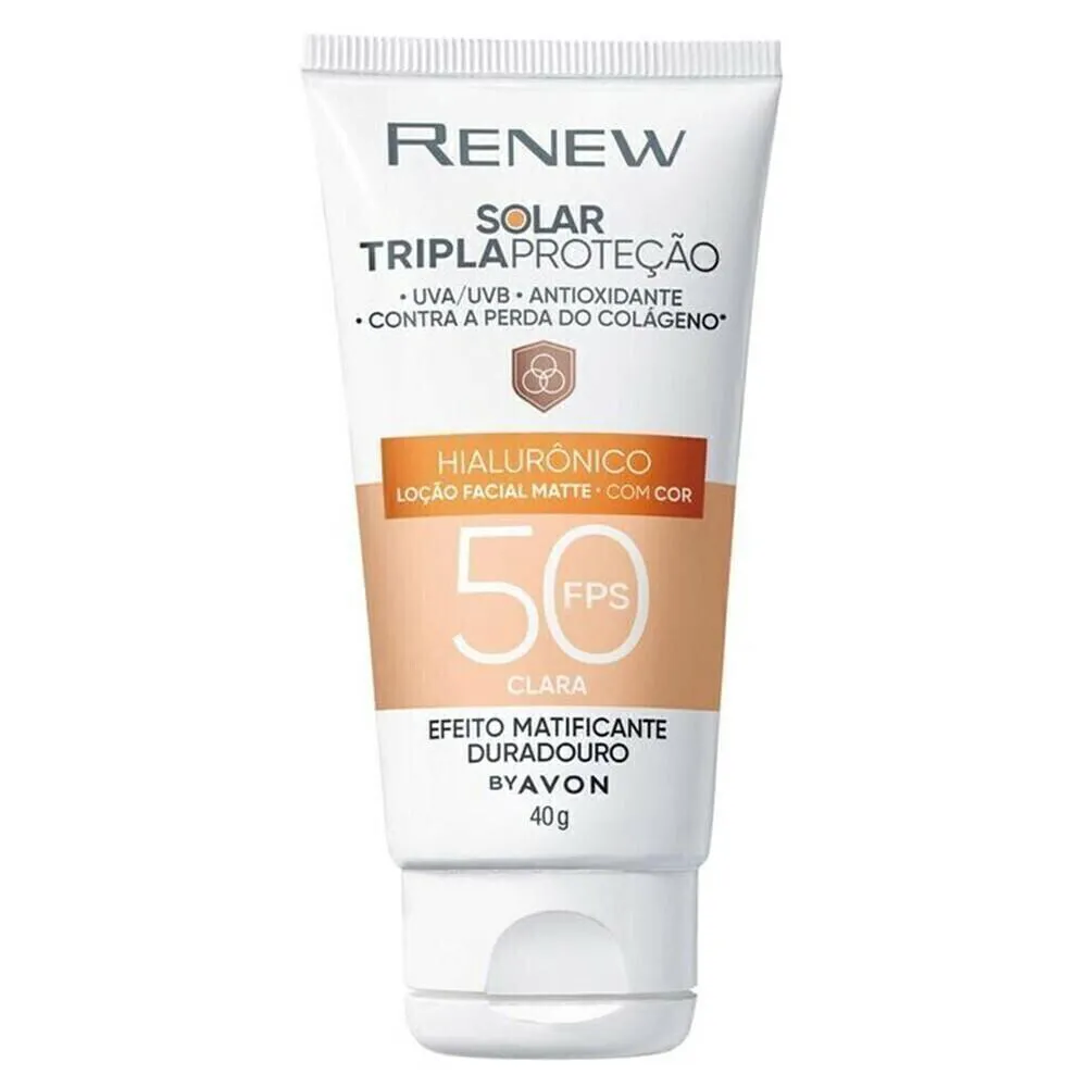 PROTETOR SOLAR RENEW COM COR FPS50