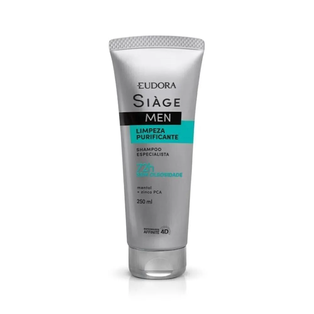 EUDORA SHAMPOO SIÀGE MEN LIMPEZA PURIFICANTE 250ML