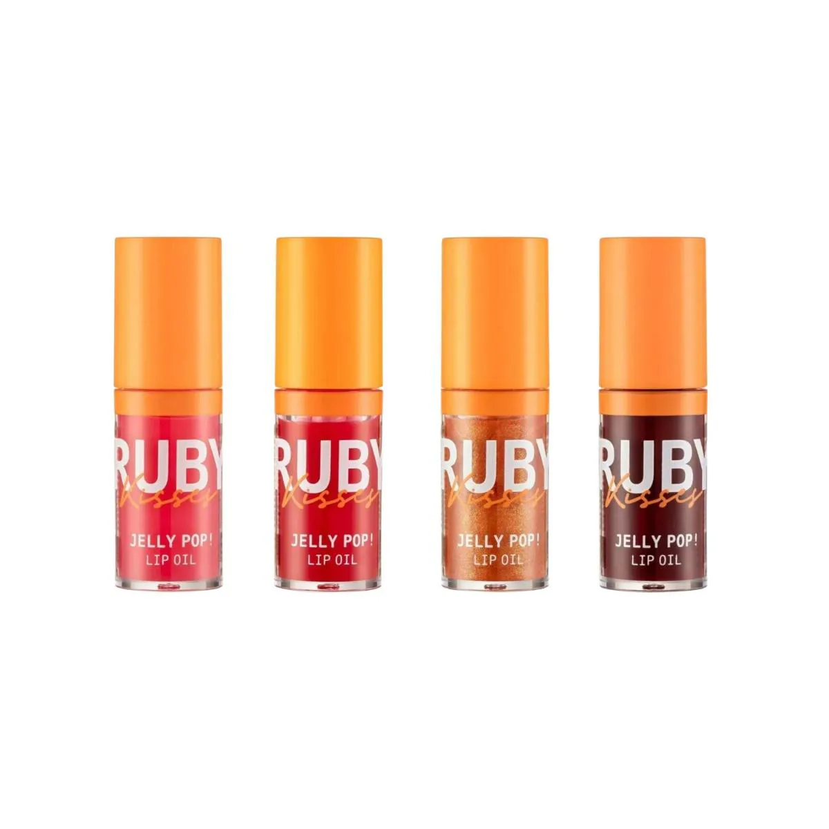 KIT RUBY KISSES JELLY POP LIP OIL BERRY+CANDY+CHERRY+GRAZED