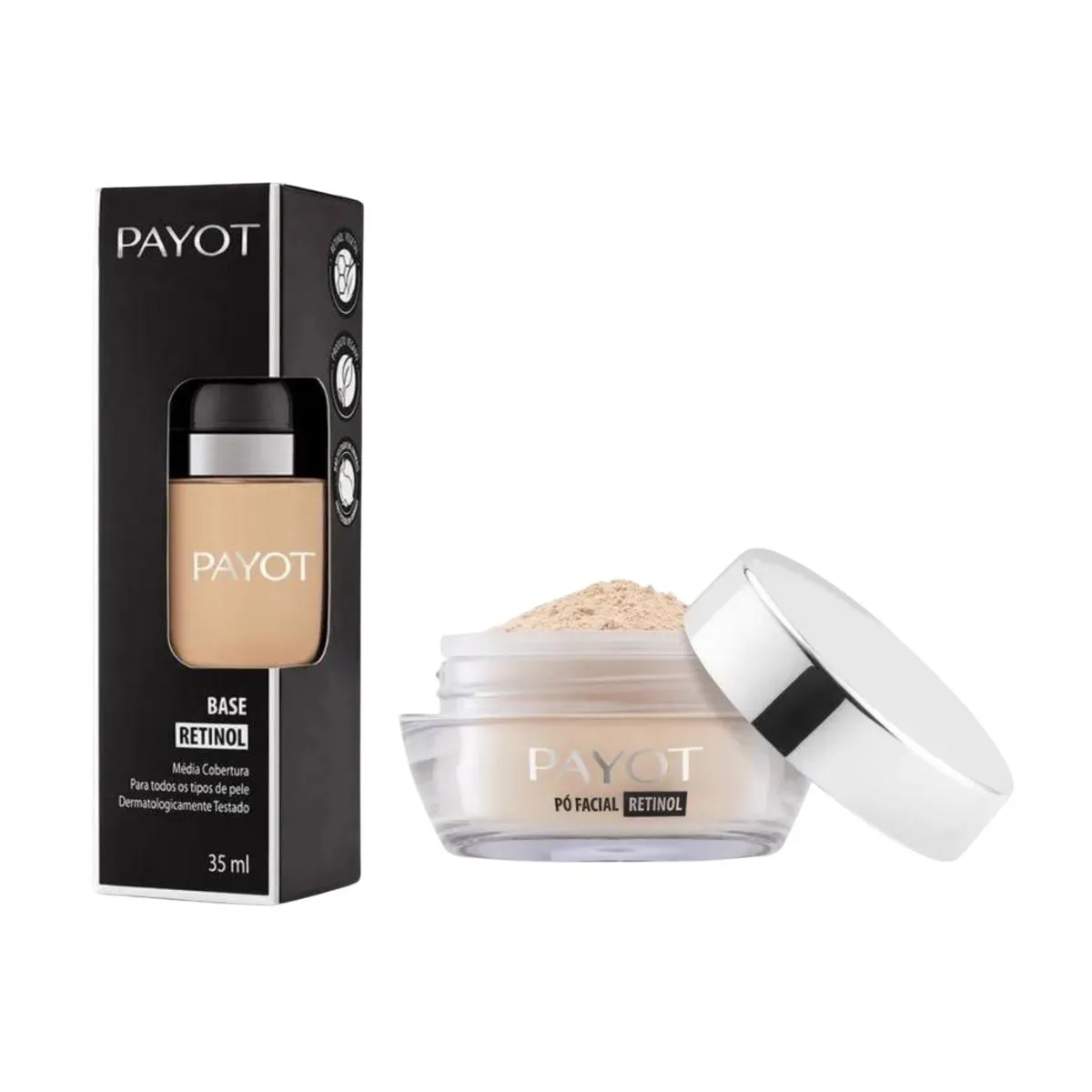 KIT PAYOT RETINOL Pó FACIAL TRANSLUCIDO + BASE COR:20