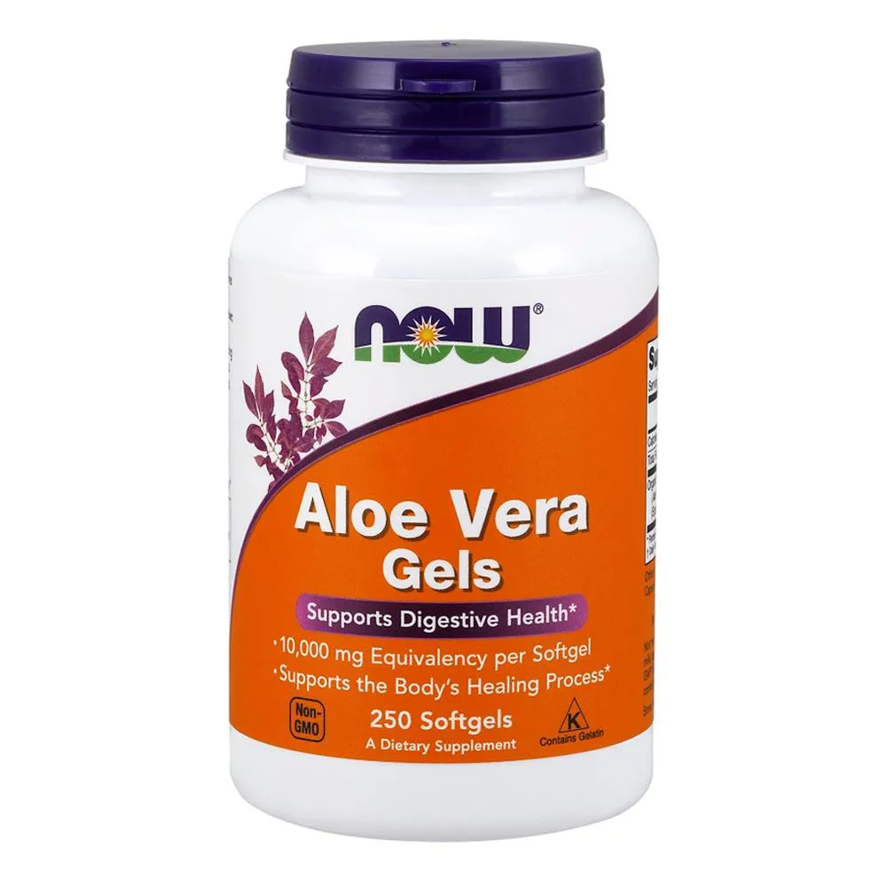 ALOE VERA 100MG NOW FOODS 250 SOFTGELS IMPORTADO