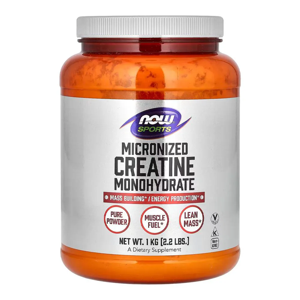 CREATINA MONOHIDRATADA NOW FOODS 1KG Pó IMPORTADO