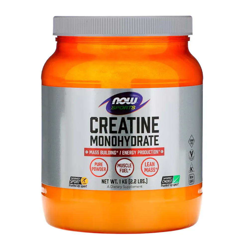 CREATINA MONOHIDRATADA NOW FOODS 1KG Pó IMPORTADO