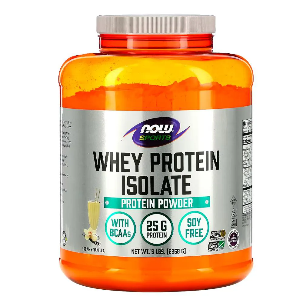 WHEY PROTEIN ISOLADO NOW FOODS 2268G BAUNILHA IMPORTADO