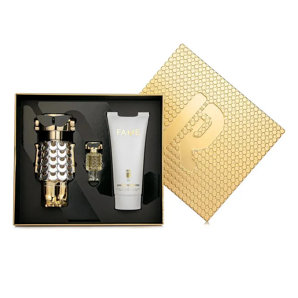 KIT FAME PACO RABANNE (EAU DE PARFUM 80ML + BODY LOTION 100ML + EAU DE PARFUM MINIATURA 4ML)