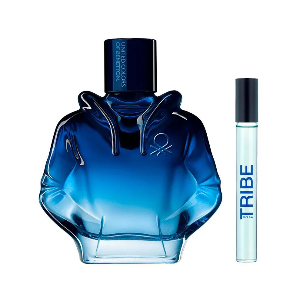 KIT BENETTON TRIBE EDT PERFUME MASCULINO 90ML + BENETTON WE ARE TRIBE EDT PERFUME MASCULINO 10ML
