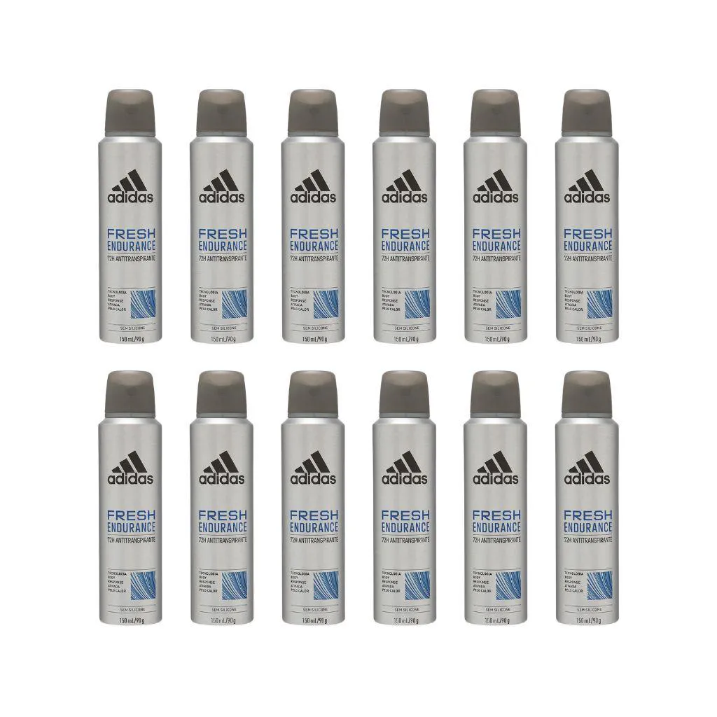 DESODORANTE AERO ADIDAS 150ML MASC FRESH ENDURAN - 12UN