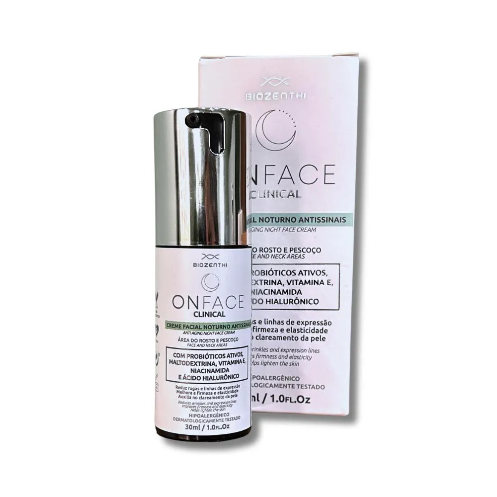 ONFACE CLINICAL CREME FACIAL NOTURNO ANTISSINAIS - 30ML