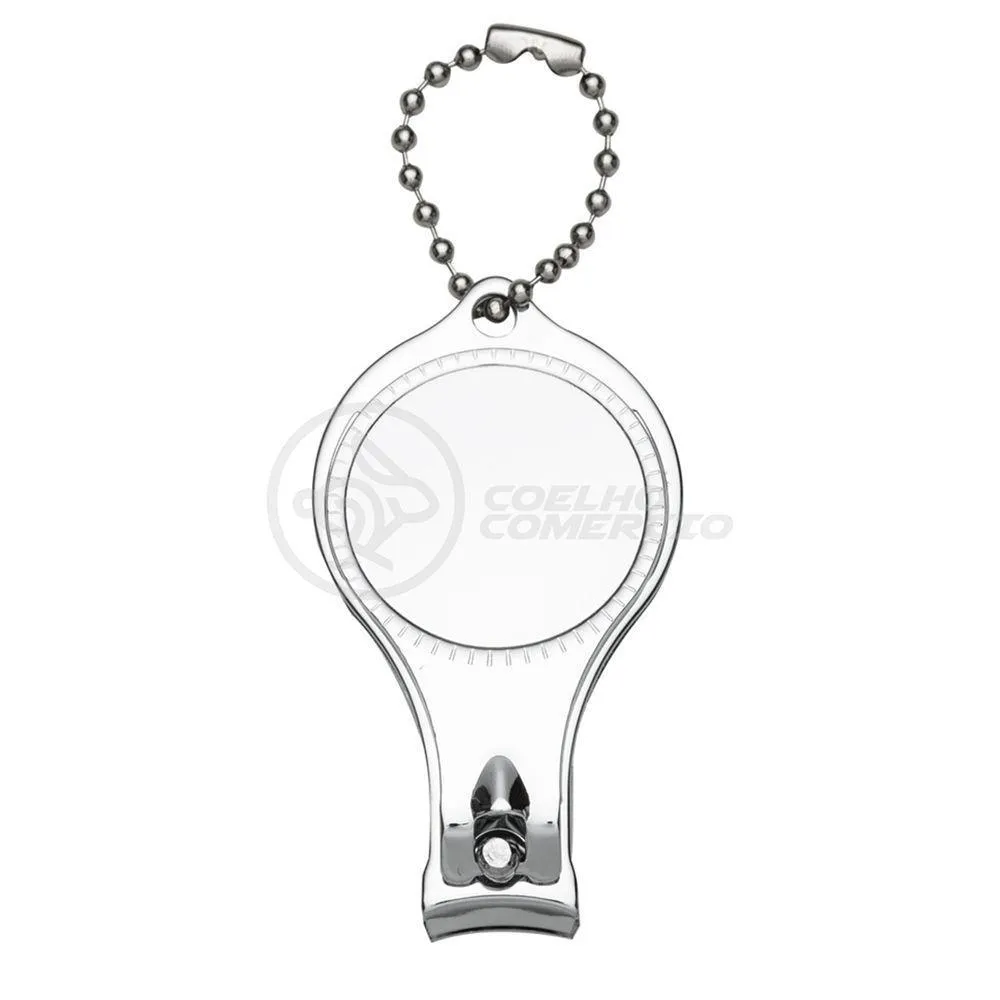 Cortador Unha C/ Lixa Inox Abridor Garrafa Cinza Claro