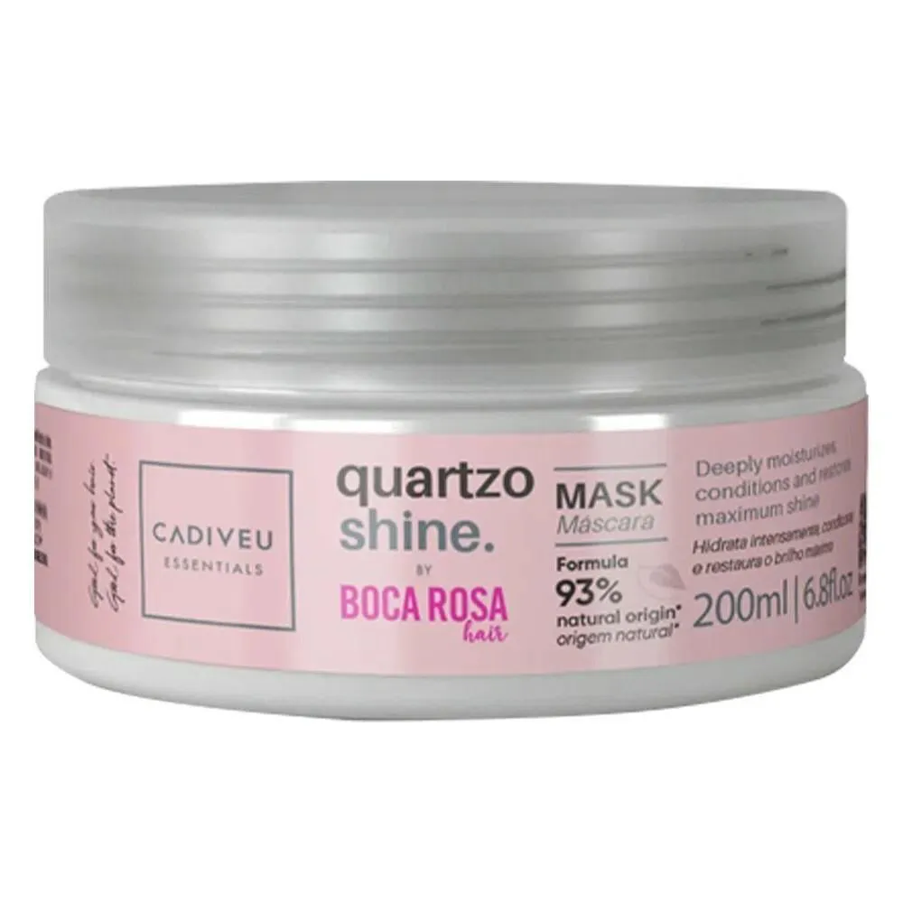MÁSCARA DE BRILHO CADIVEU ESSENTIALS QUARTZO SHINE BY BOCA ROSA 200 ML