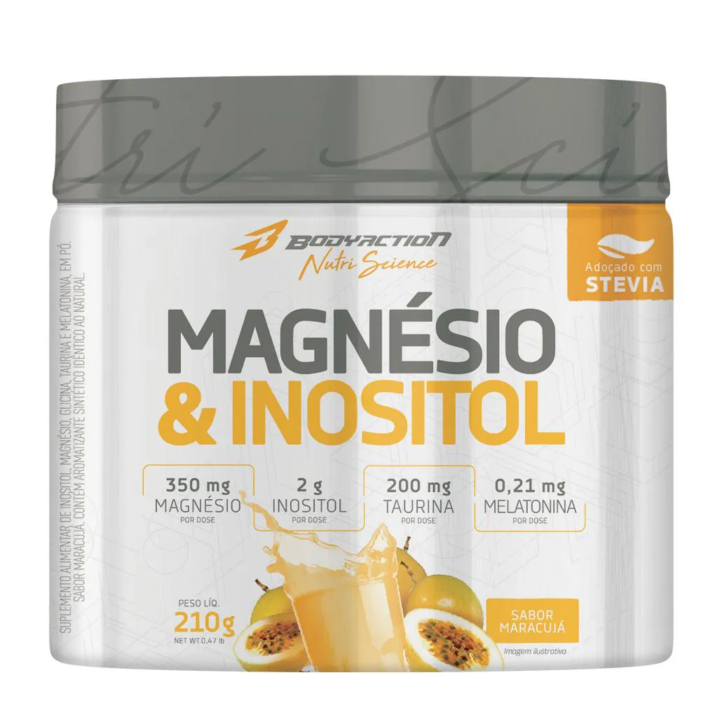 MAGNESIO & INOSILTOL SABOR MARACUJA 210G BODYACTION