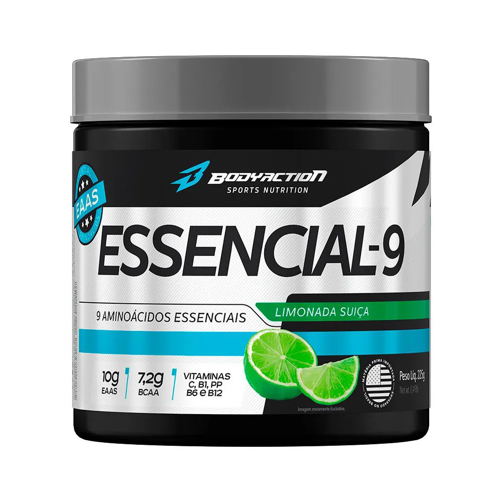 ESSENCIAL 9 SABOR LIMONADA SUíçA 225G - BODYACTION