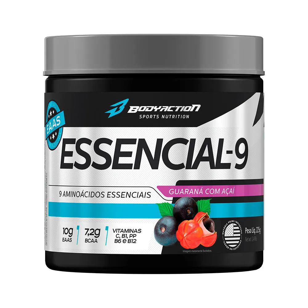 ESSENCIAL 9 SABOR GUáRANA COM AçAí 225G - BODYACTION