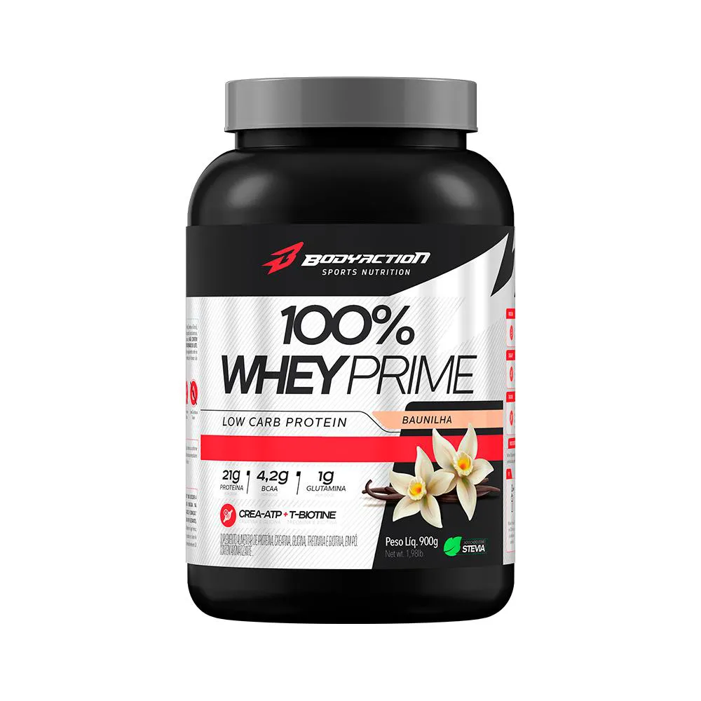 100% WHEY PRIME 900G POTE BAUNILHA