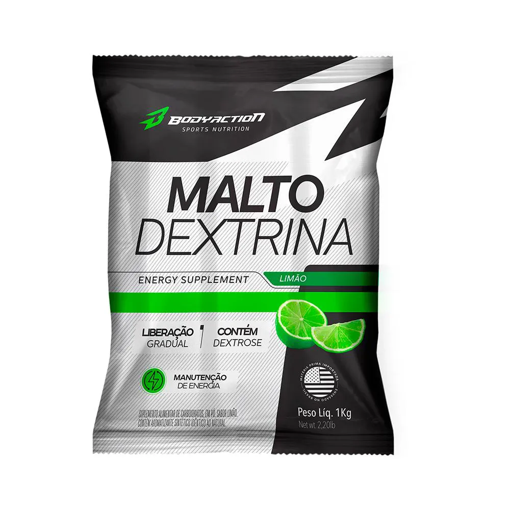 MALTO DEXTRIN 1KG BODYACTION SABOR LIMÃO