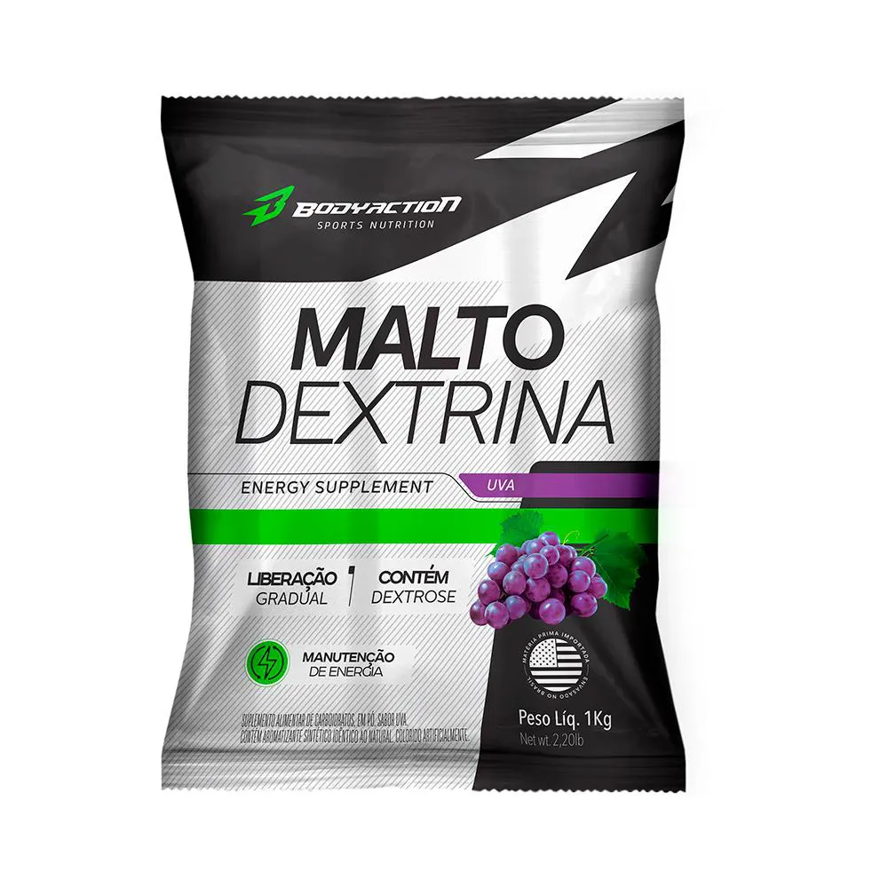 MALTO DEXTRIN 1KG BODYACTION SABOR UVA