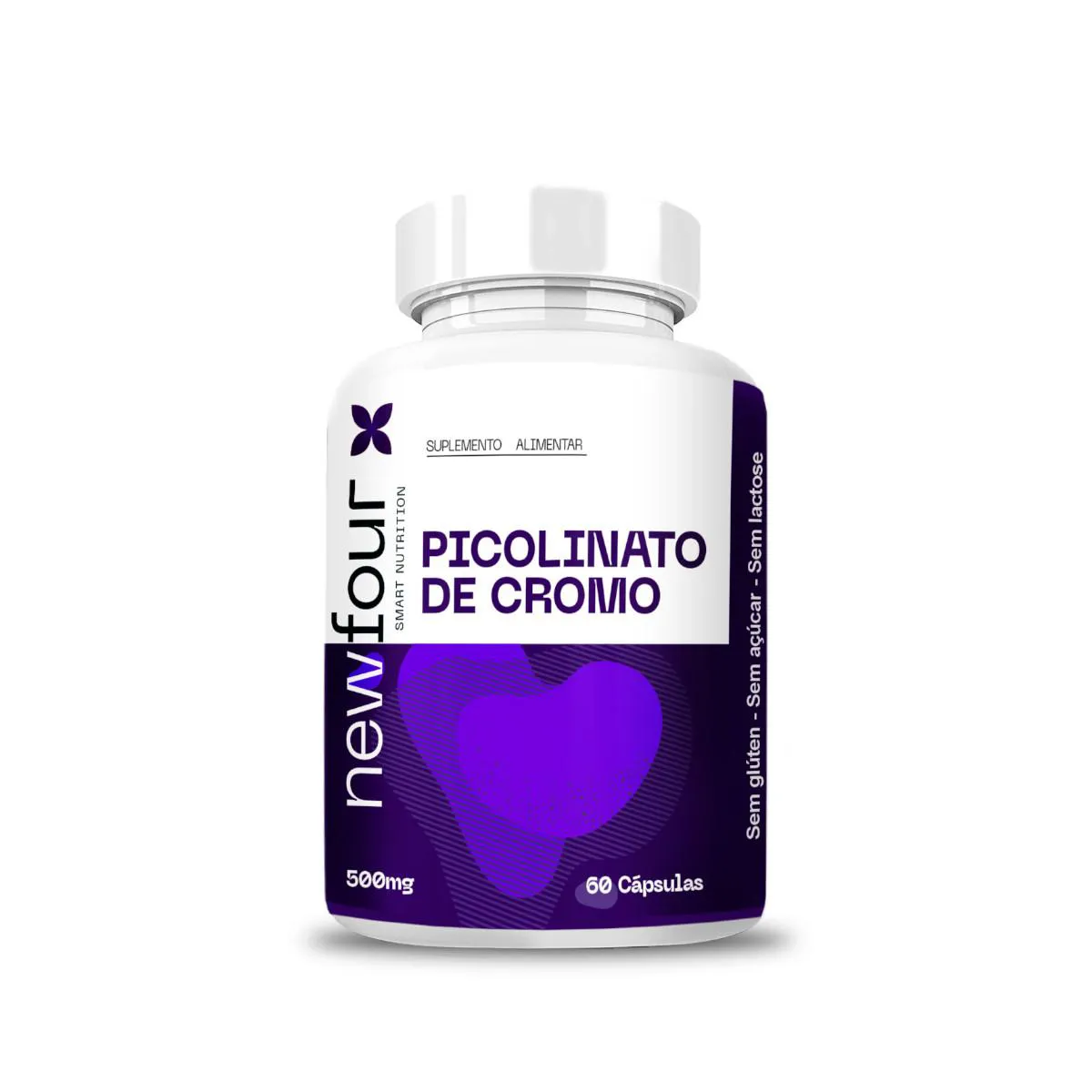 PICOLINATO DE CROMO 500MG 60 CáPSULAS NEW FOUR