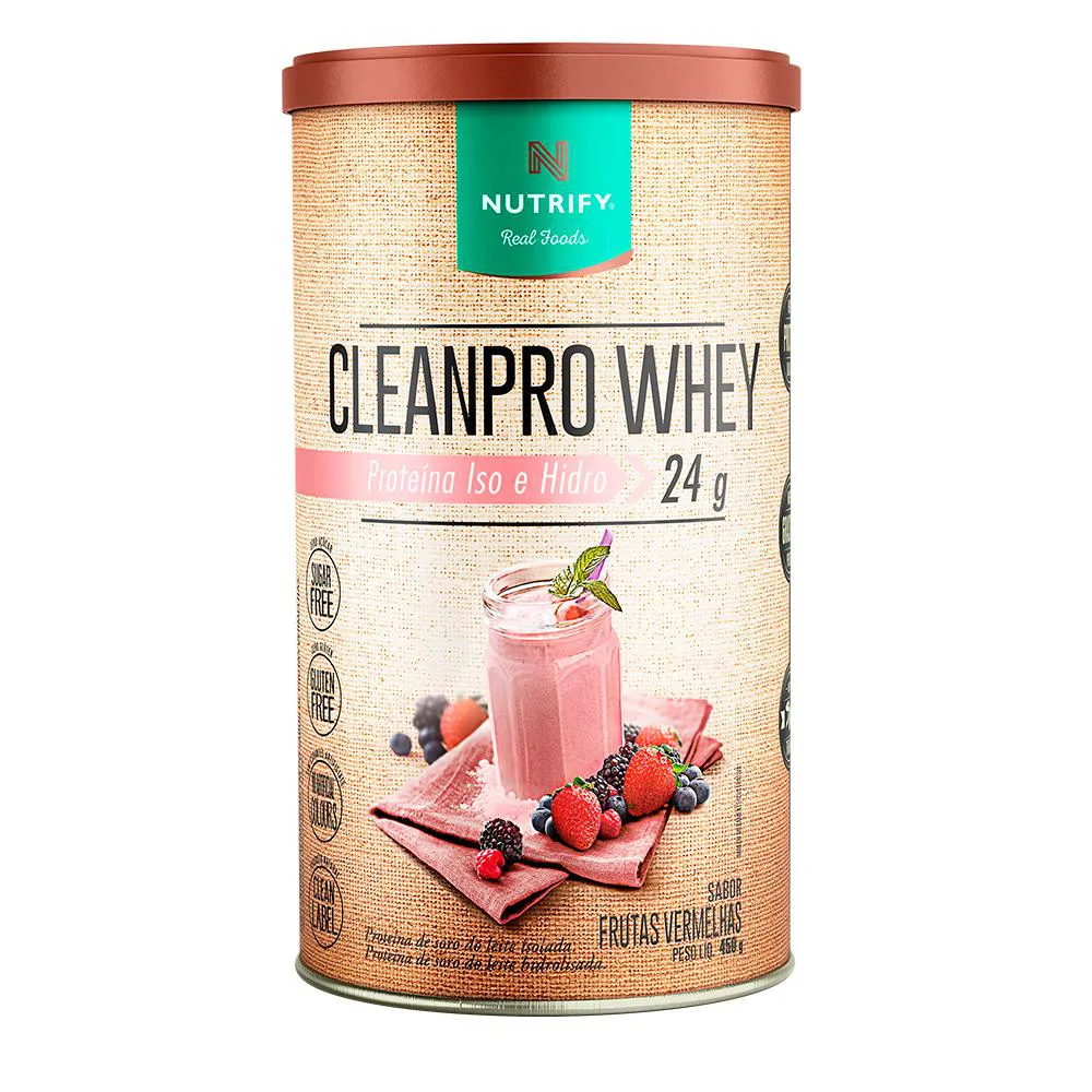 NT CLEANPRO WHEY FRUTAS VERMELHAS 450G