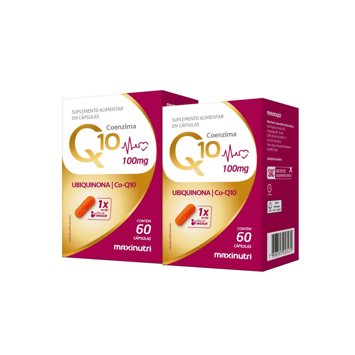 KIT C2 SUPLEMENTO COENZIMA Q10 UBIQUINONA - MAXINUTRI