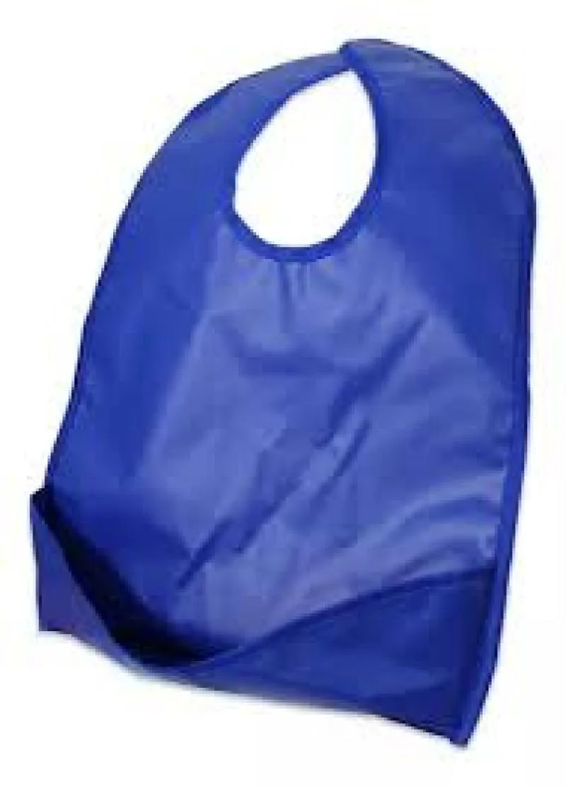 NATURAL - BABADOR IMPERMEáVEL ADULTO AZUL COM BOLSO