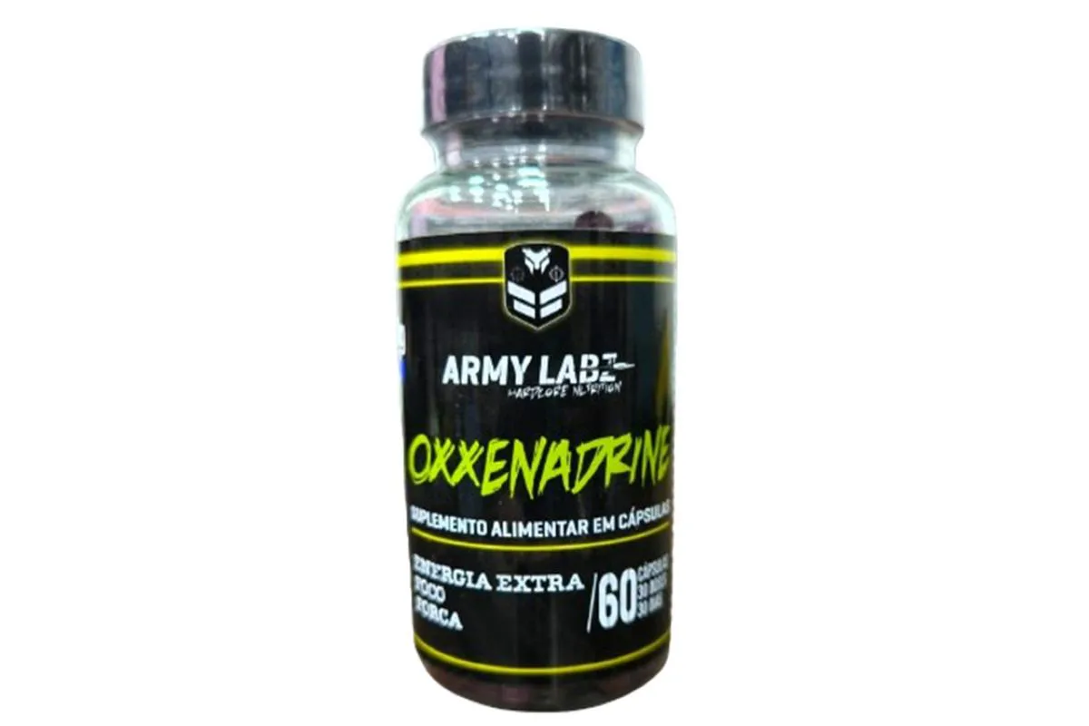 OXXENADRINE 60 CAPS - ARMY LABZ TERMOGENICO PODEROSO Natural
