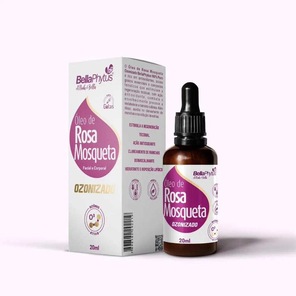 ROSA MOSQUETA ÓLEO OZONIZADO 20ML CONTA GOTAS
