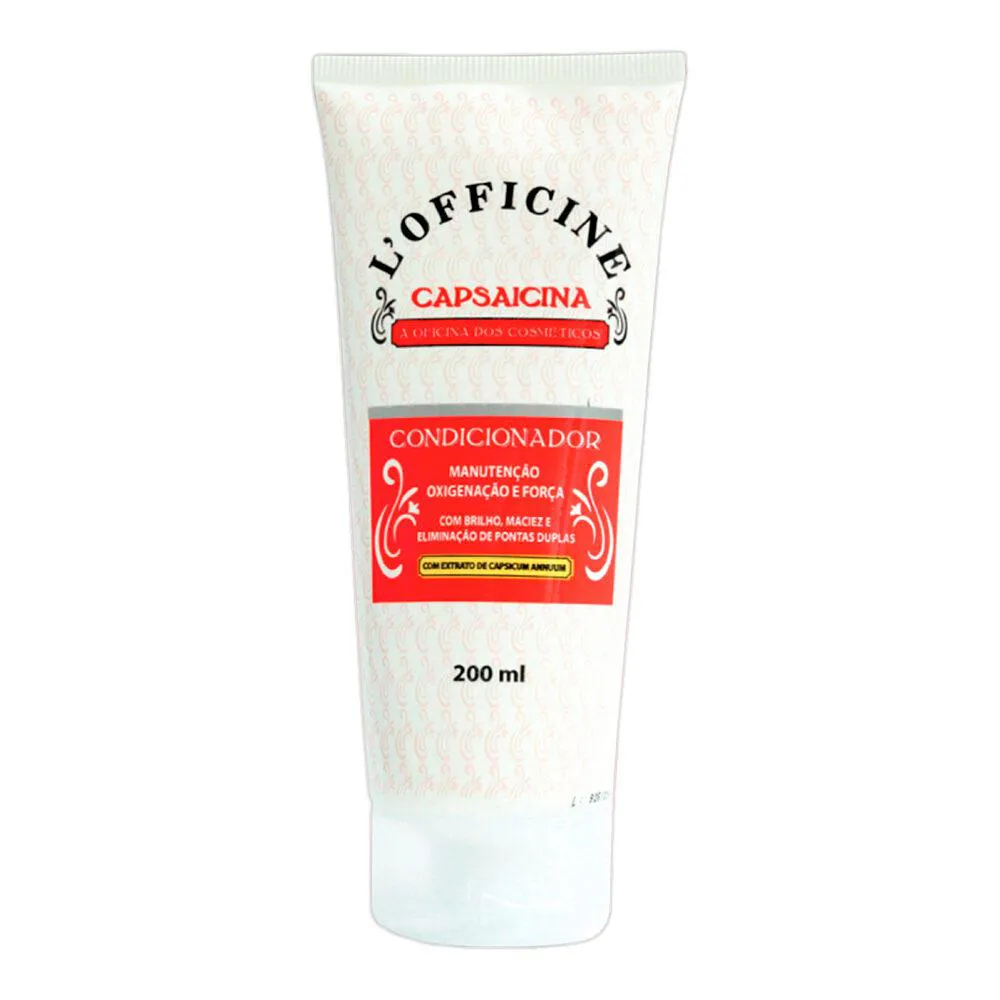 CONDICIONADOR ANTIQUEDA CAPSAICINA CABELOS FRACOS HIDRATAçãO MANUTENçãO LOFFICINE 200ML