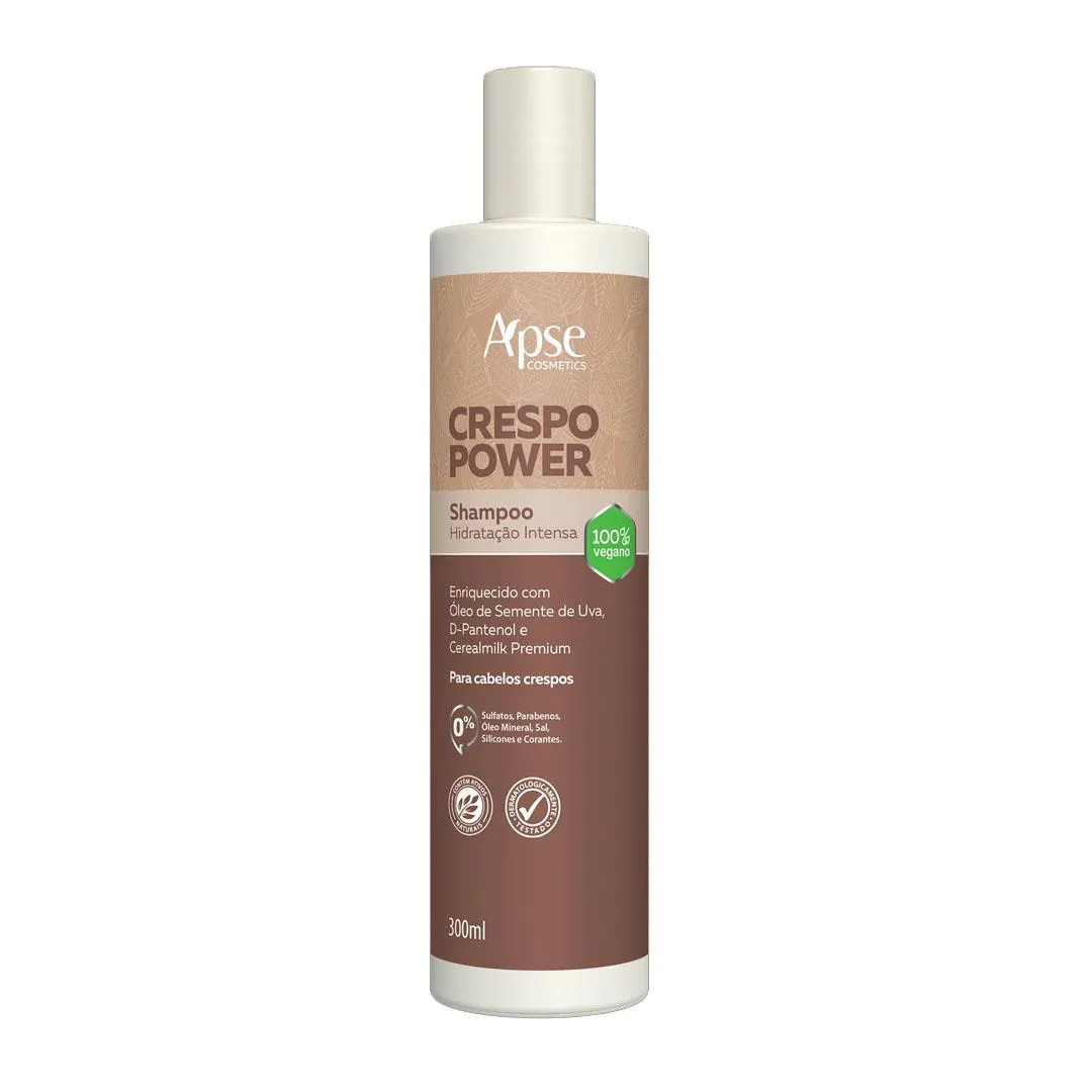 SHAMPOO CRESPO POWER HIDRATAçãO INTENSA 300ML APSE