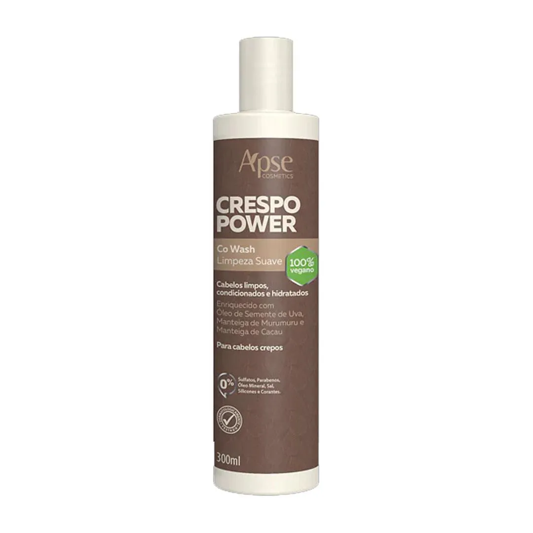 CO WASH LIMPEZA SUAVE VEGANO CRESPO POWER APSE 300ML
