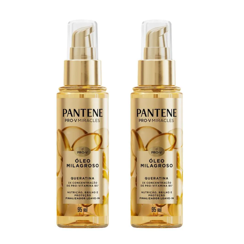 KIT 2 ÓLEOS PANTENE QUERATINA 95ML CADA