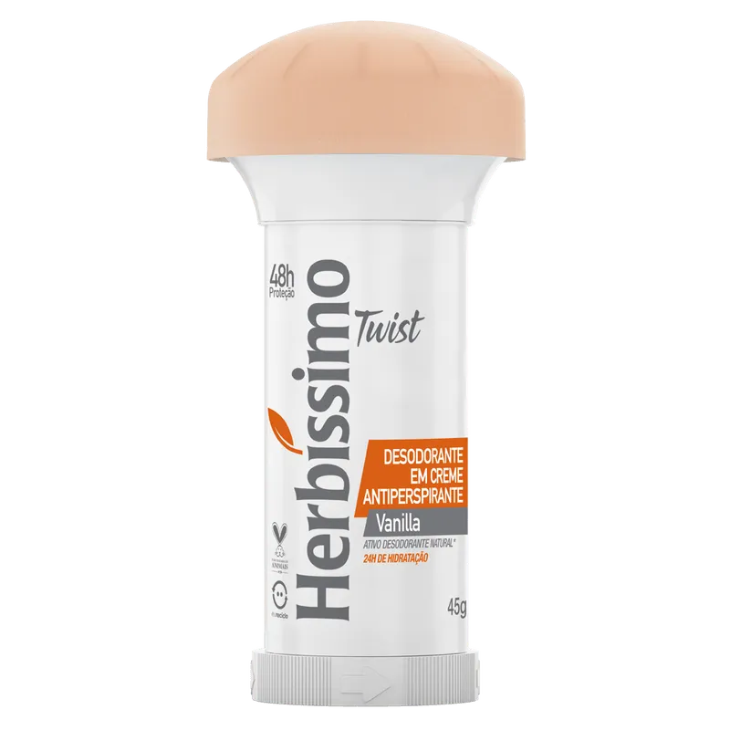 DESODORANTE TWIST ANTITRANSPIRANTE VANILLA HERBISSIMO 45G