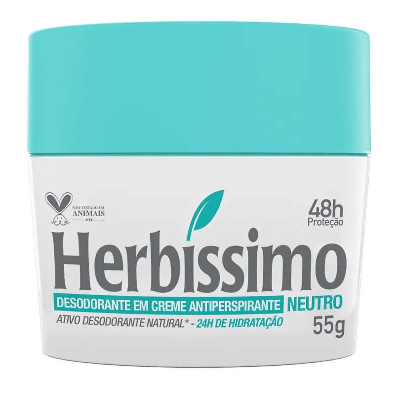 Desodorante Creme Antitranspirante Neutro Herbissimo 55G