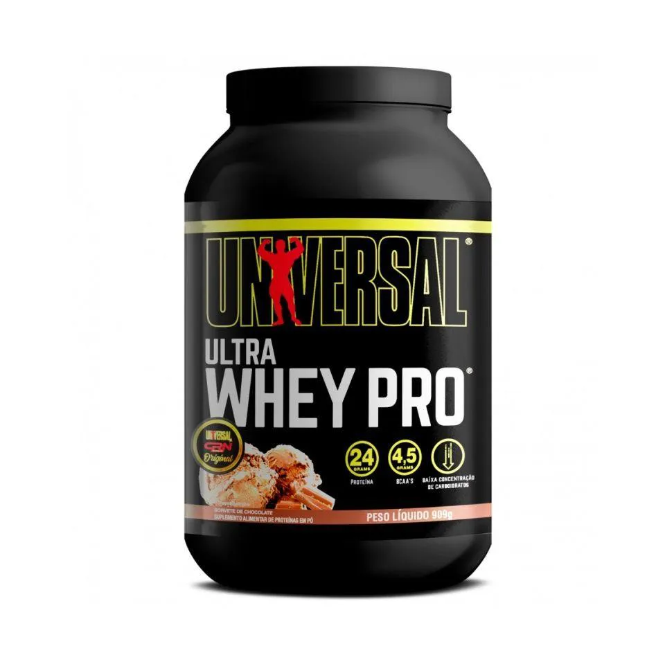 ULTRA WHEY PRO (909G) - SABOR: SORVETE DE CHOCOLATE