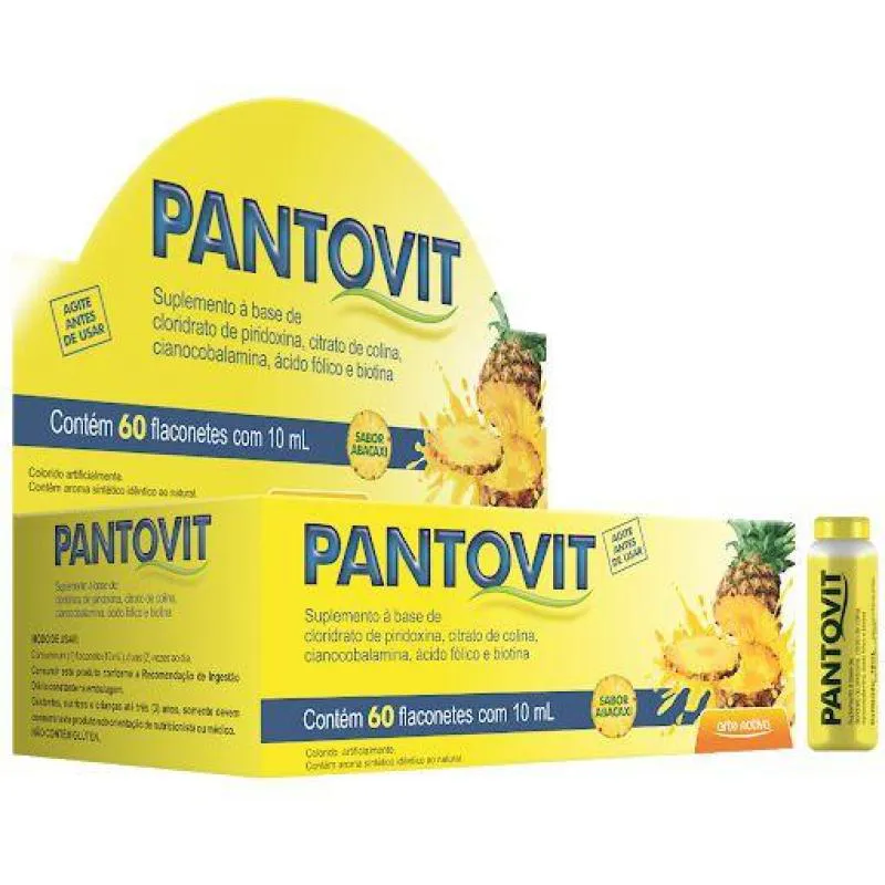 PANTOVIT ABACAXI 60 FLC 10 ML ARTE NATIVA 1106196 | Drogasil