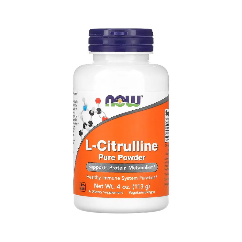 L-CITRULINA PURA EM Pó NOW FOODS 113G IMPORTADO