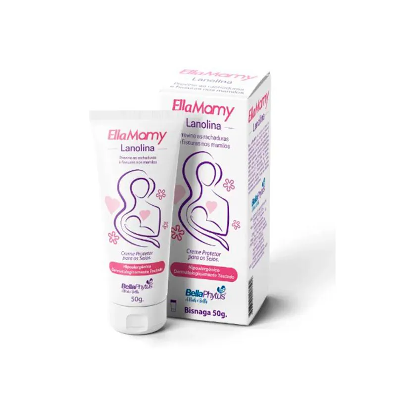 LANOLINA PROTETOR PARA OS SEIOS ELLAMAMY 50G BELLAPHYTUS