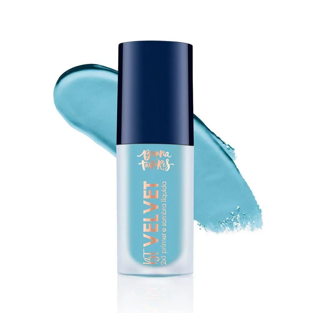 PRIMER SOMBRA LíQUIDA 2 EM 1 BRUNA TAVARES VELVET MINTBLUE