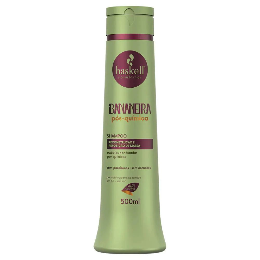 SHAMPOO HASKELL BANANEIRA PóS-QUíMICA 500ML