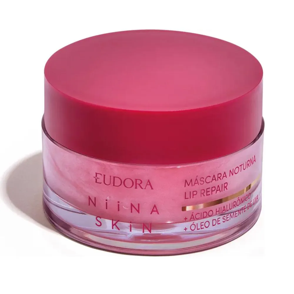 MáSCARA LABIAL NOTURNA EUDORA LIP REPAIR NIINA SKIN 9G