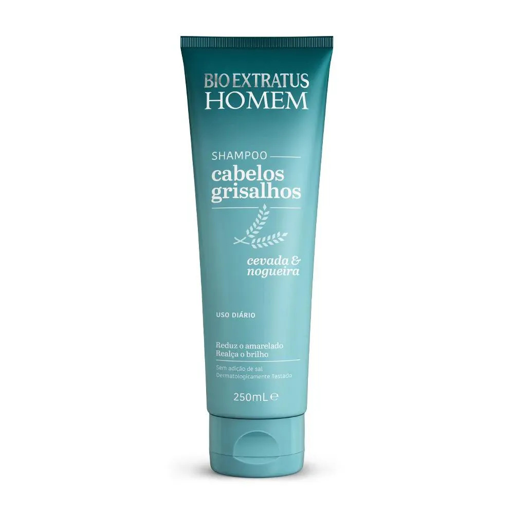SHAMPOO BIO EXTRATUS HOMEM CABELOS GRISALHOS 250ML