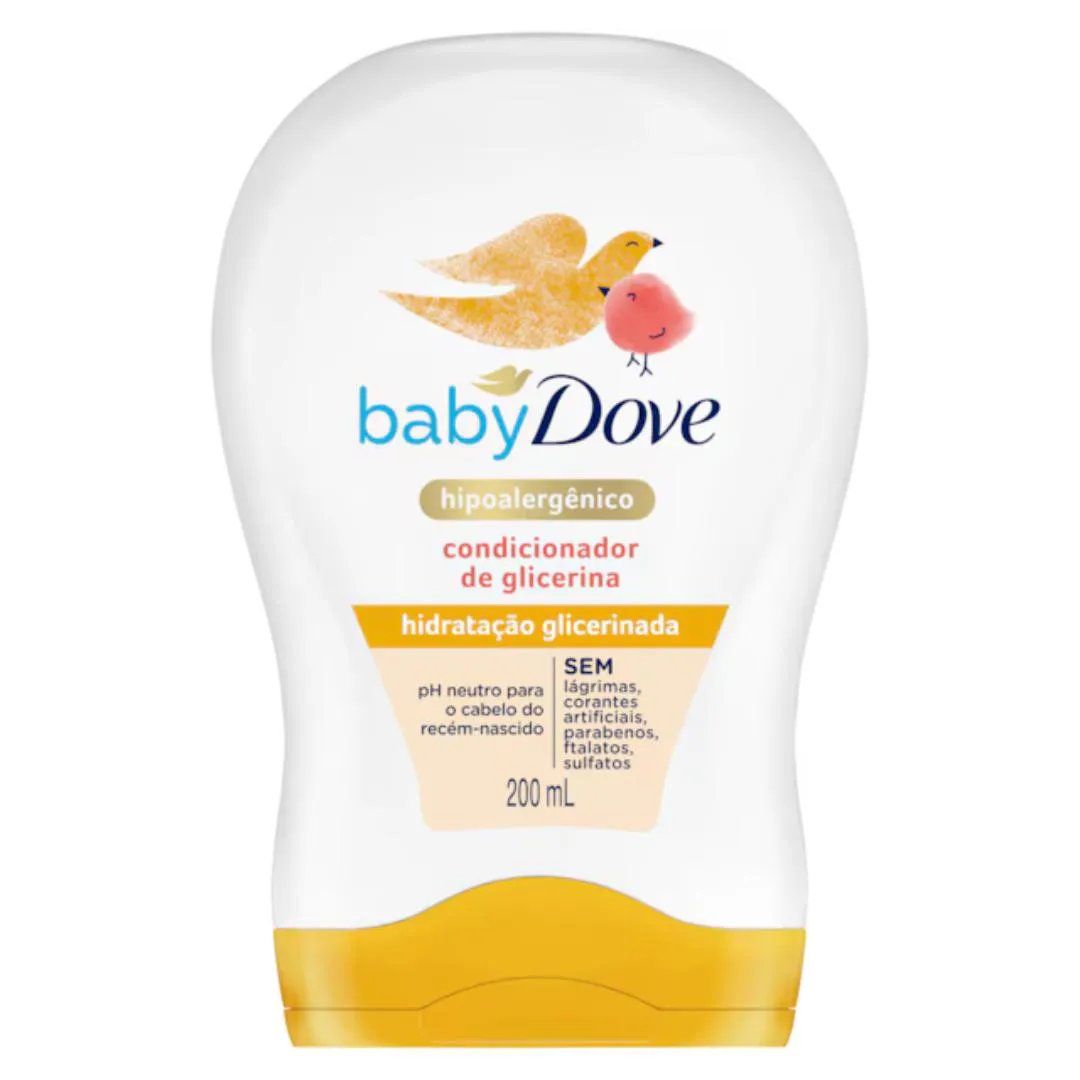 CONDICIONADOR DOVE BABY HIDRATAçãO GLICERINADA - 200ML