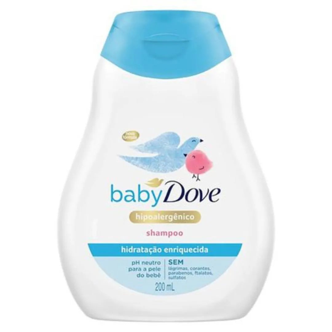 SHAMPOO DOVE BABY HIDRATAçãO ENRIQUECIDA - 200ML