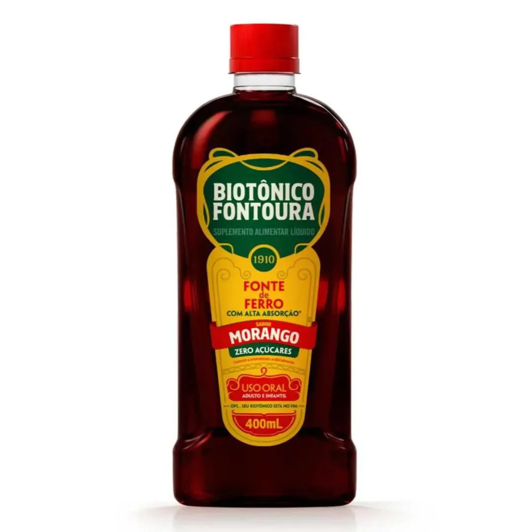 BIOTôNICO FONTOURA MORANGO ESTIMULANTE DE APETITE 400ML